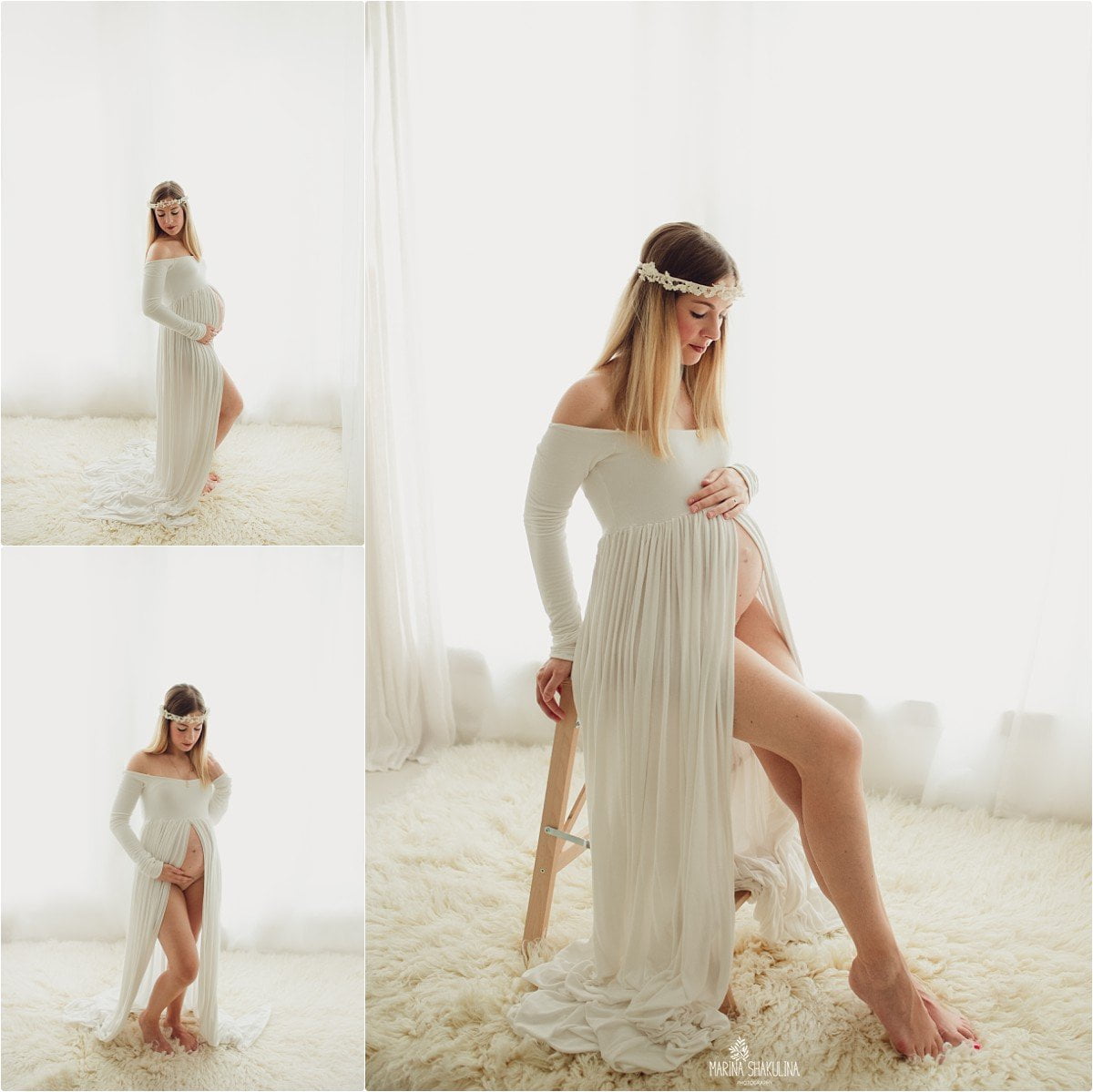 bellissima mamma in bianco