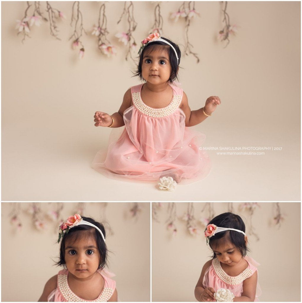 Fotografa di bambini a Verona- cakesmash bimba in rosa