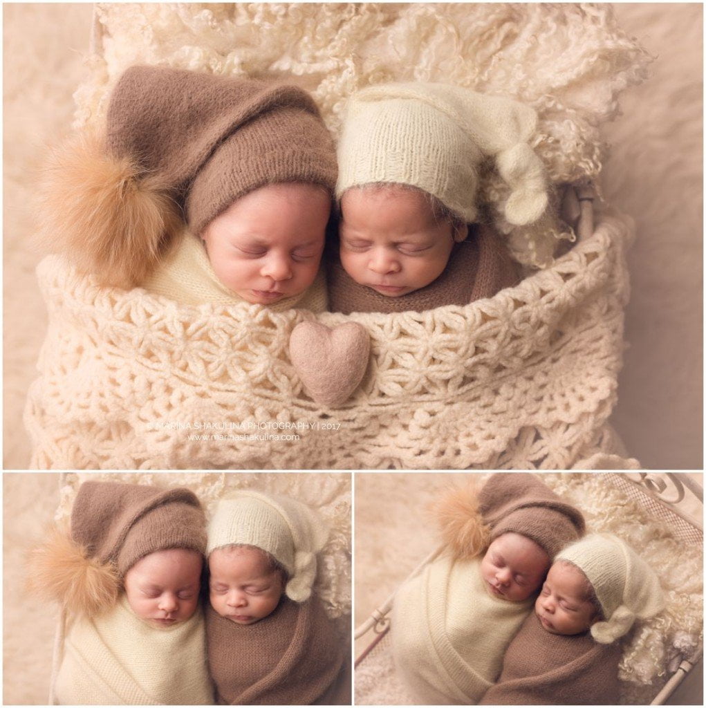 Fotografa newborn a Verona - due gemelli rubacuori