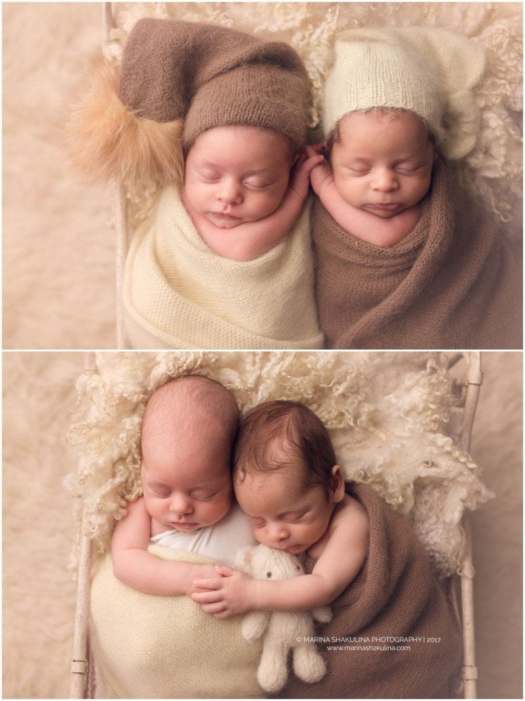 Fotografa newborn a Verona - gemellini
