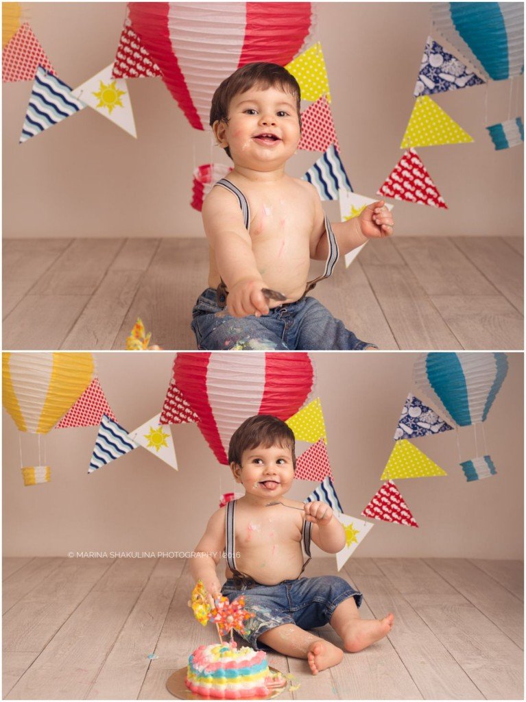 servizio fotografico CakeSmash - torta