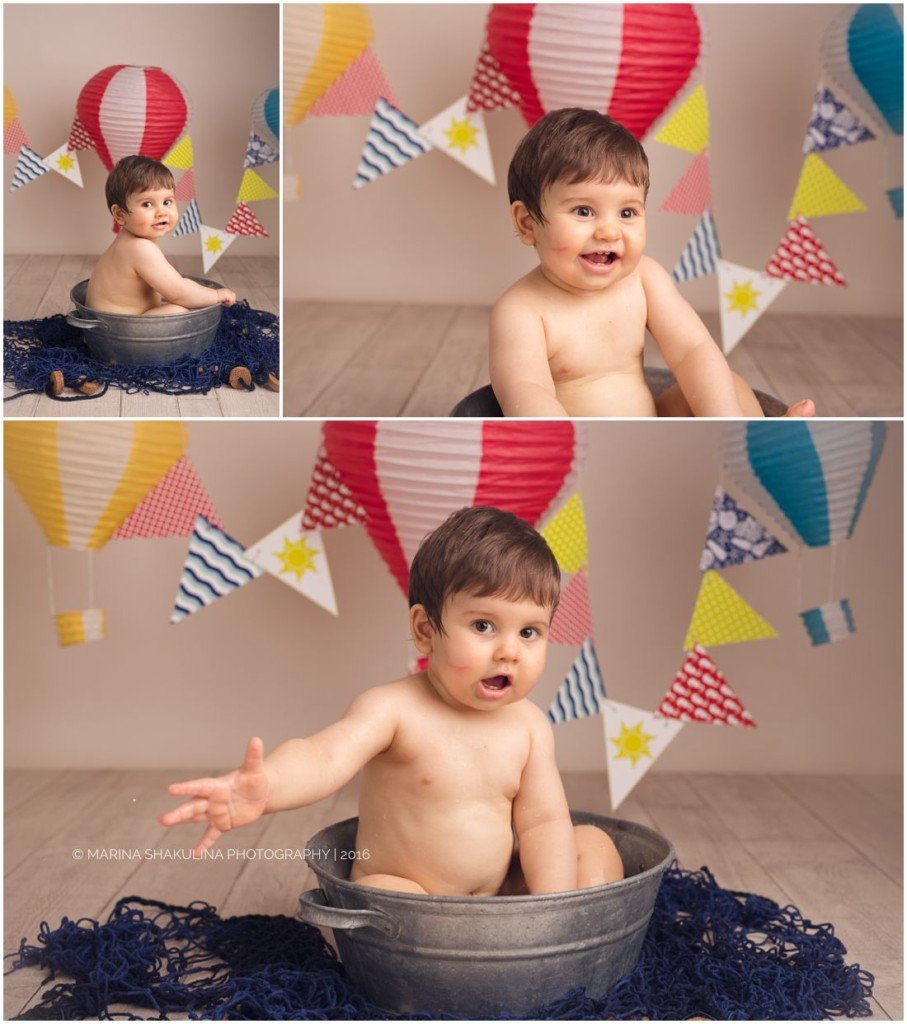 servizio fotografico CakeSmash - sempre bagnetto