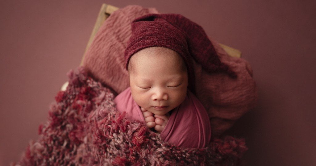 Servizio NewBorn Dolce Fagottino - neonata in rosa