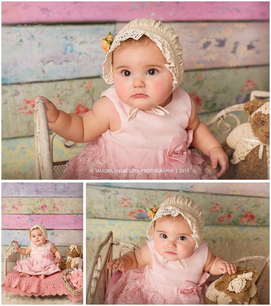 Fotografo di Bambini a Negrar - ritratto bimba in lettino