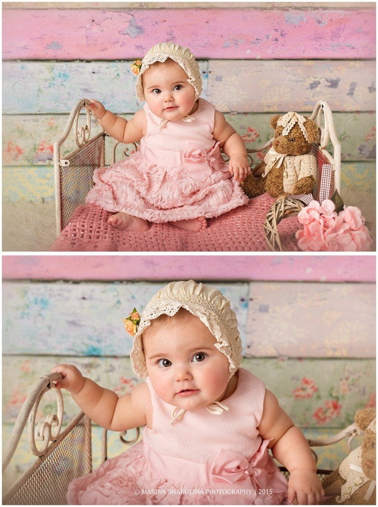 Fotografo di Bambini a Negrar - ritratto bambina in rosa