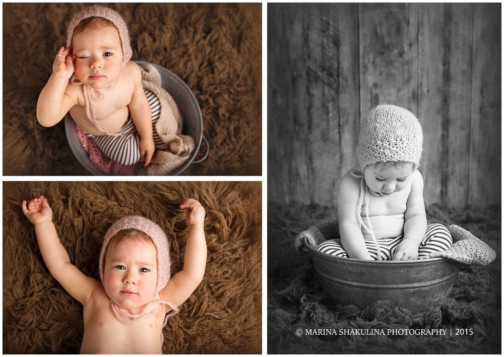 Fotografo di Bambini in Valpolicella - ritratto bamibina in catino