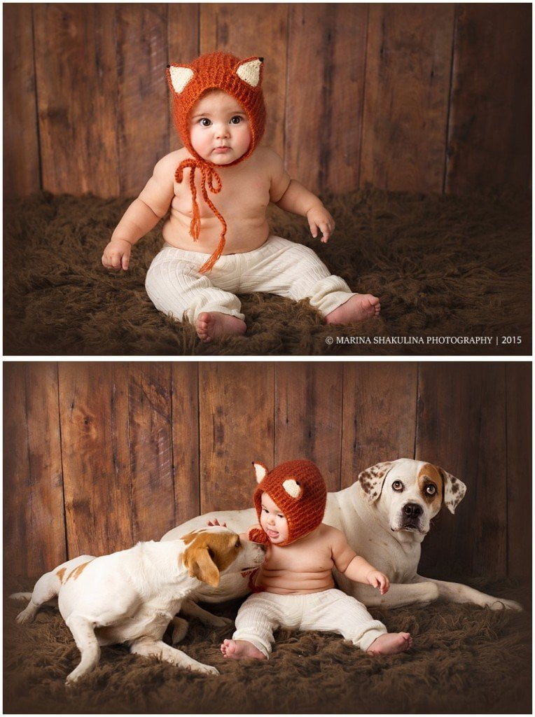 Fotografo di Bambini a Negrar - con gli amici cani