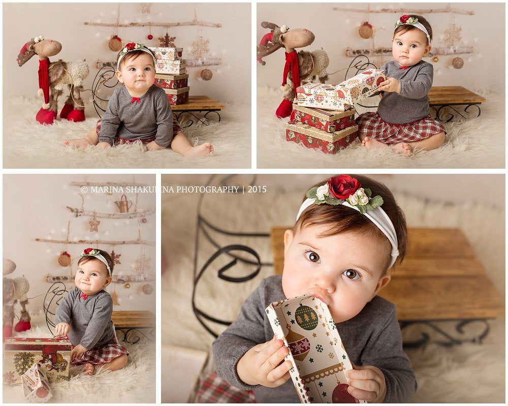 Fotografo di Bambini a Zevio - set natalizio