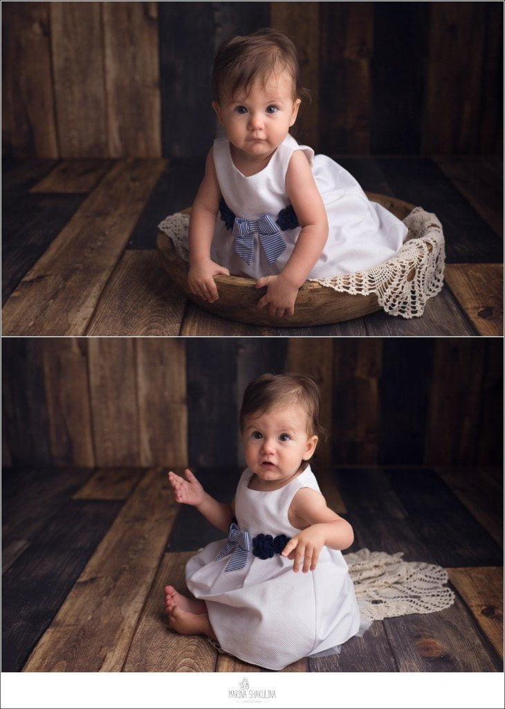 Servizio fotografico bambini a Verona - bambina in abito bianco