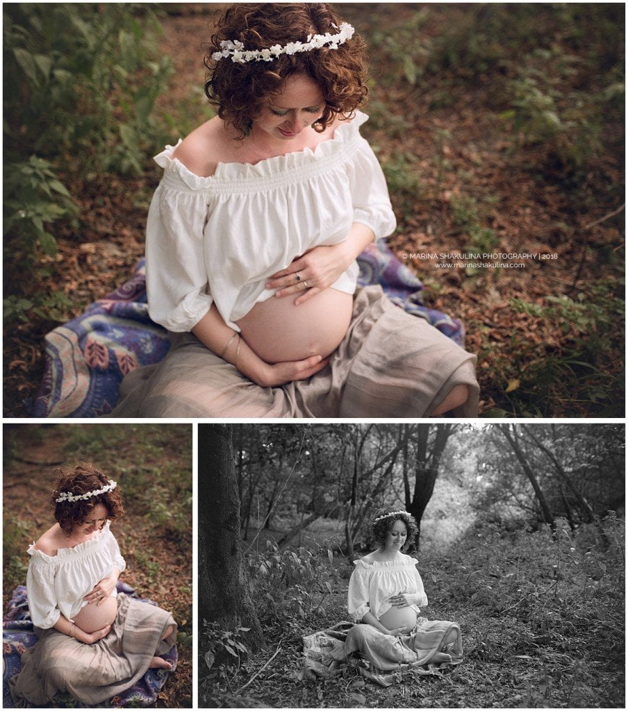 Servizio fotografico di Gravidanza a Verona - una fata nel bosco