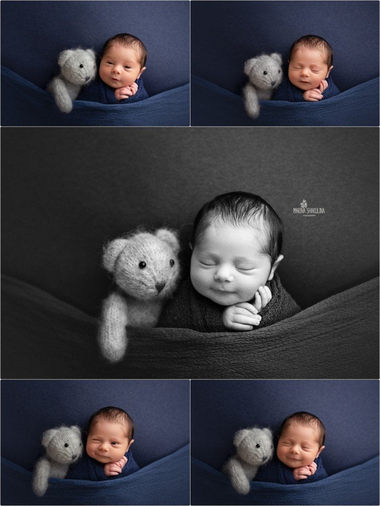 foto neonato a Verona - dolce orsettino