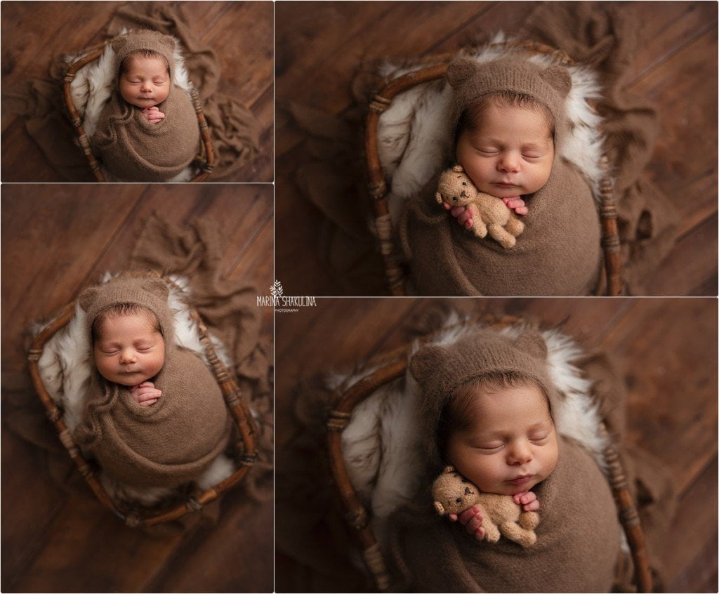 foto neonato a Verona - sono un orsetto