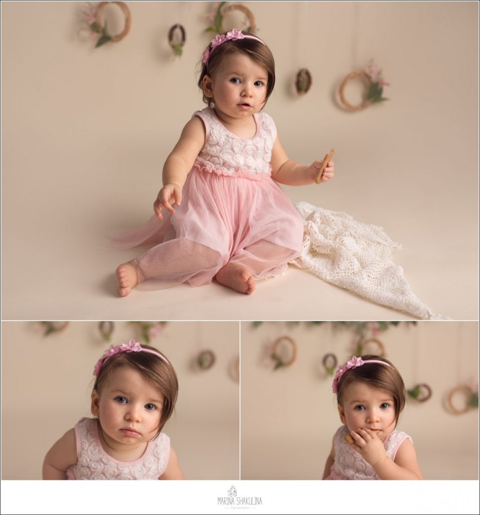 Servizio Fotografico CakeSmash - ritratto bimba seduta