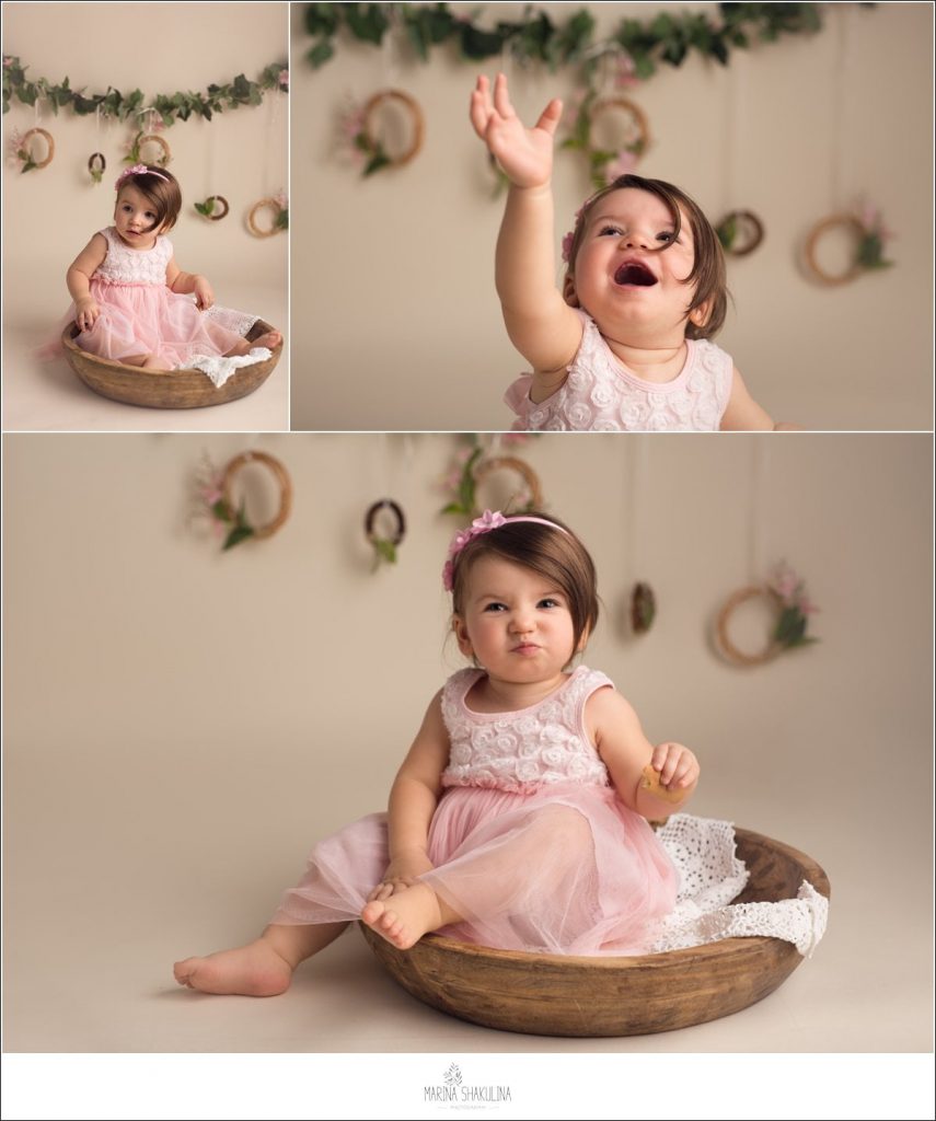 Servizio Fotografico CakeSmash - bambina in rosa