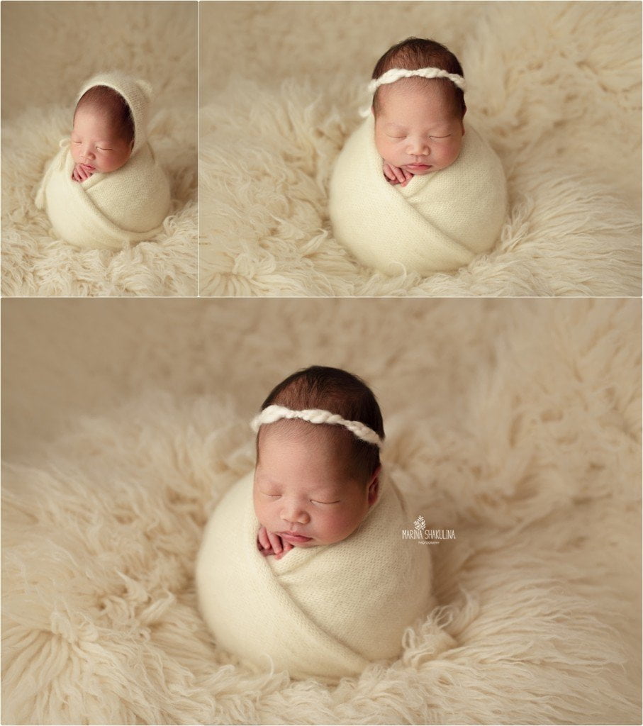 Servizio NewBorn Dolce Fagottino - wrap bianco