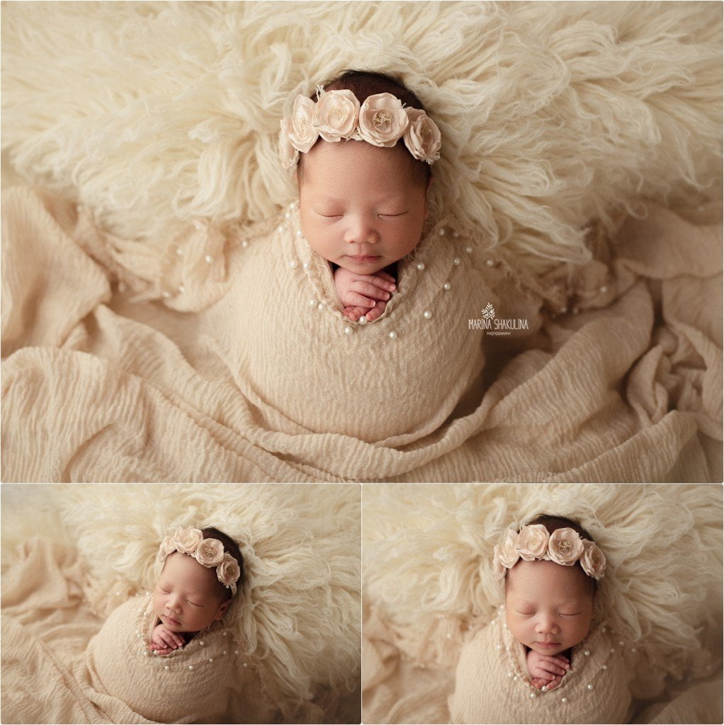 Servizio NewBorn Dolce Fagottino - wrap beige