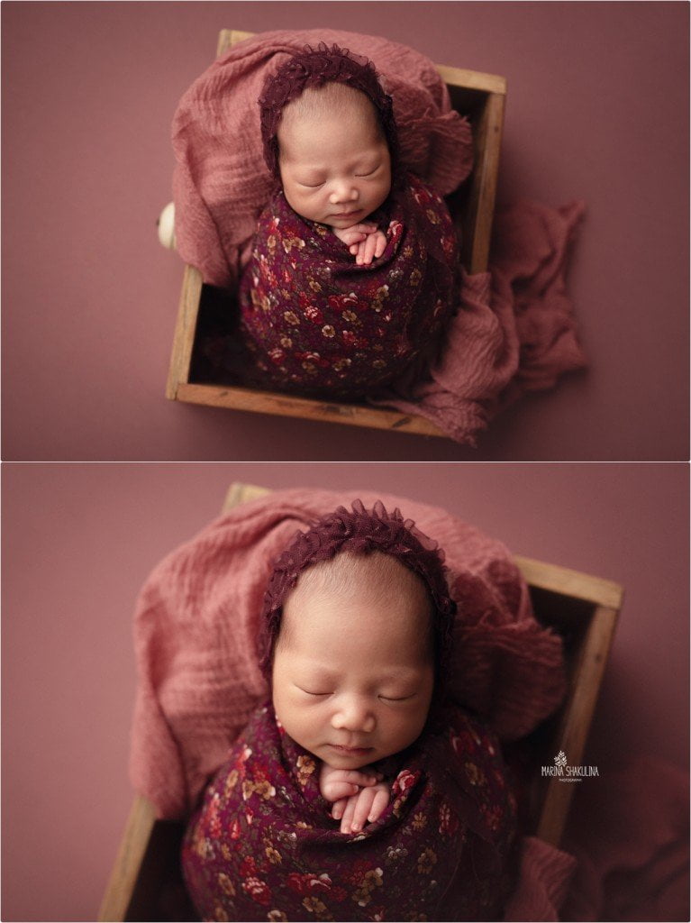 Servizio NewBorn Dolce Fagottino - bimba nel cassetto