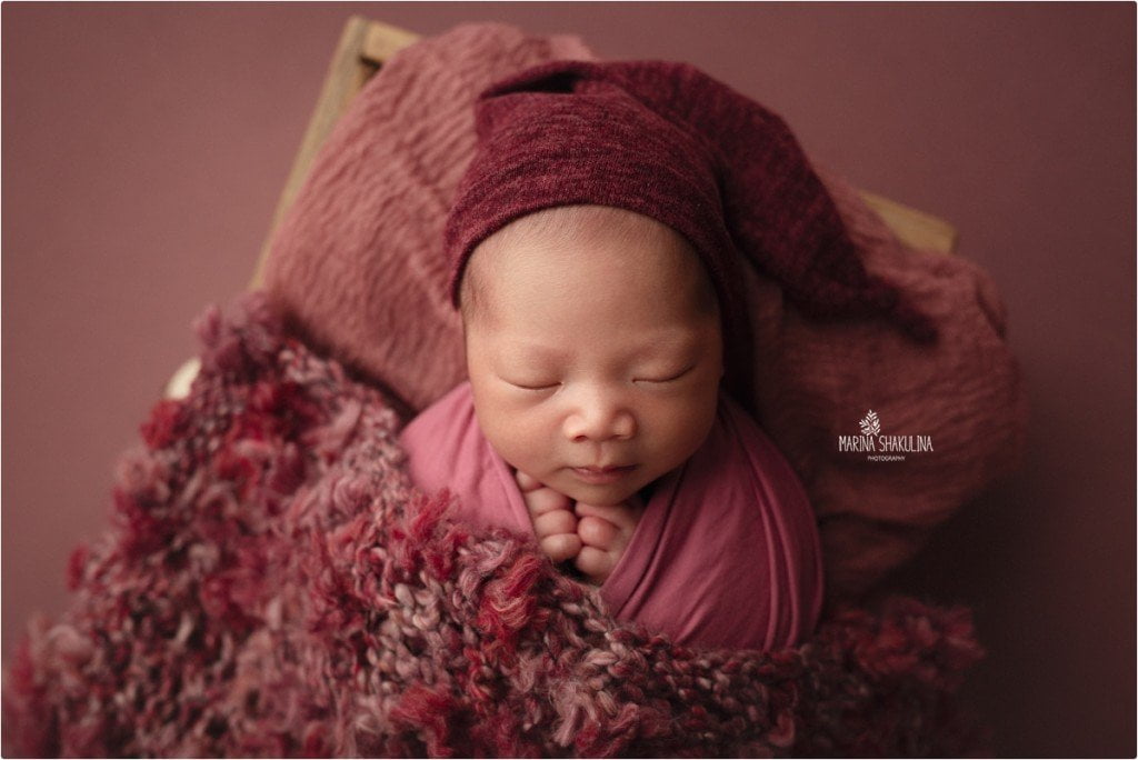 Servizio NewBorn Dolce Fagottino - neonata in rosa