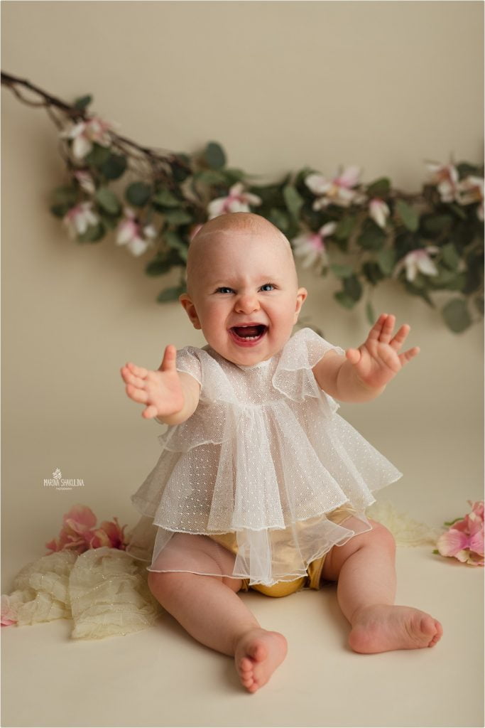 servizio primo compleanno - bimba felice