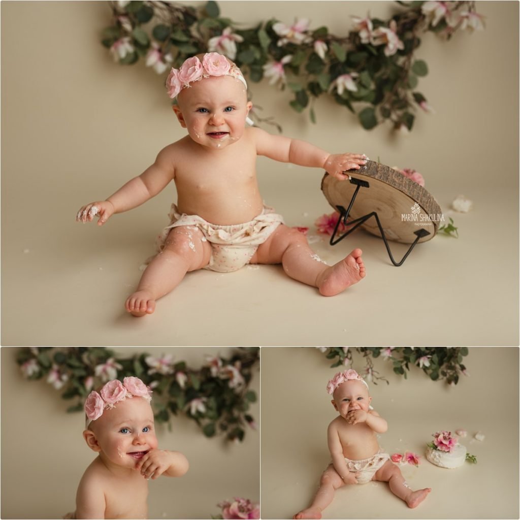servizio fotografico cake smash - torta distrutta